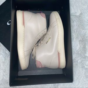 COACH Clip Leather Hightop Sneakers
